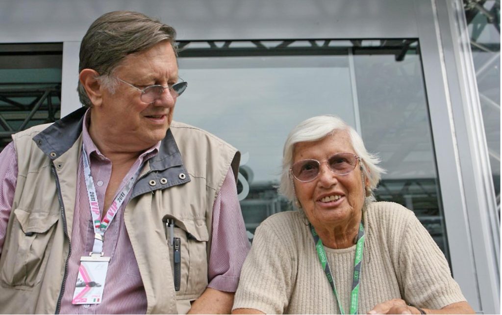 Theo, Huschek and his late wife Maria-Teresa ( de Filippis) . (Photo GPDC)